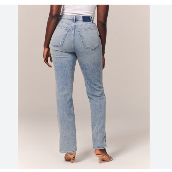 Abercrombie & Fitch Light Blue Women Jeans - Picture 1 of 6